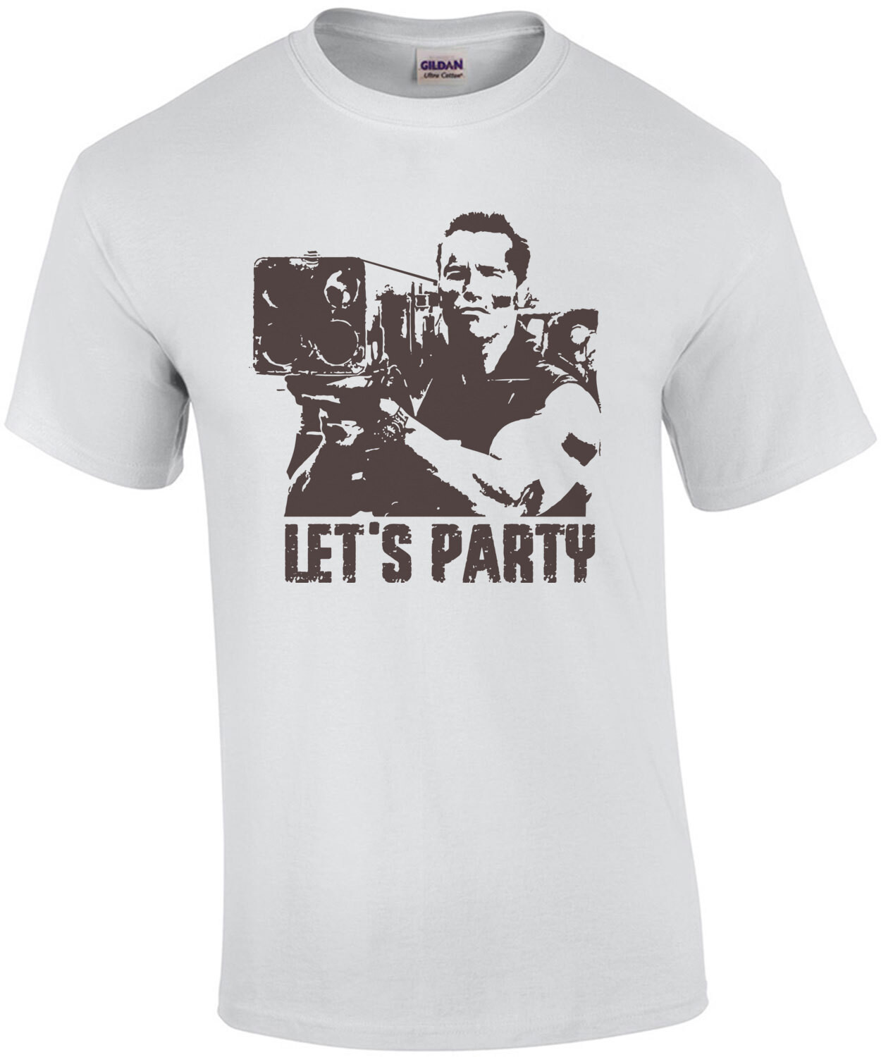 Let's Party - Commando - Arnold Schwarzenegger - 80's T-Shirt