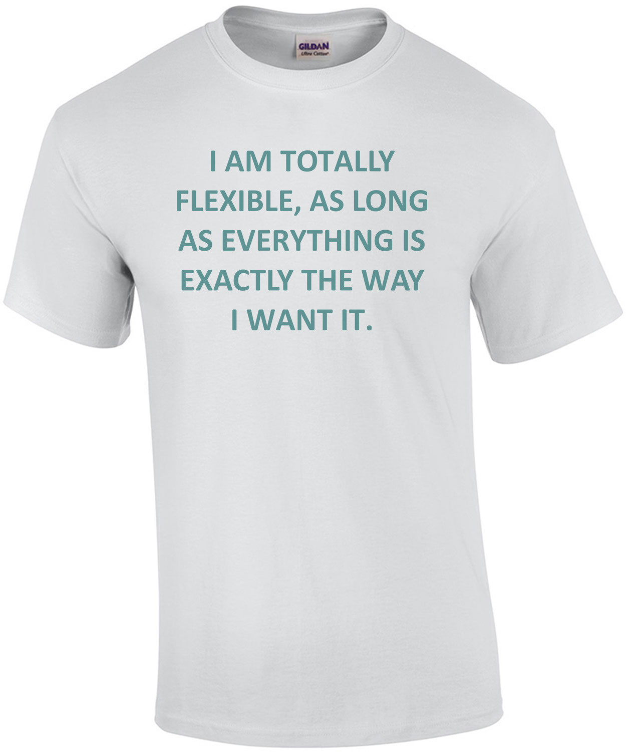 I AM TOTALLY FLEXIBLE, AS LONG AS EVERYTHING IS EXACTLY THE WAY I WANT IT. Funny T-Shirt Shirt
