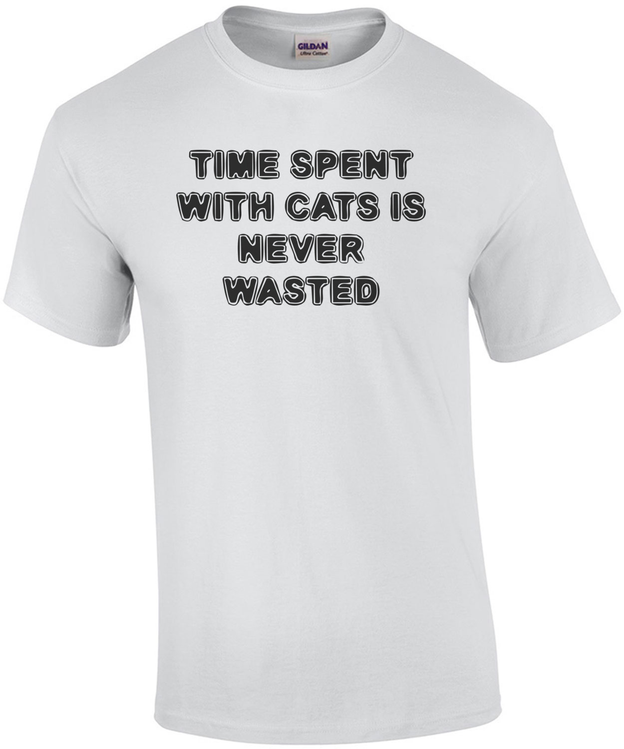 TIME SPENT WITH CATS IS NEVER WASTED Funny Shirt