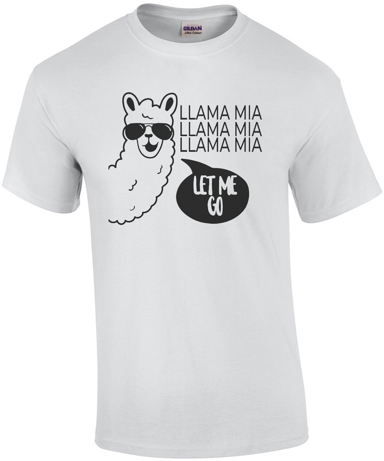 Llama Mia Llama Mia Llama Mia  Let me go - funny queen bohemian rhapsody parody t-shirt