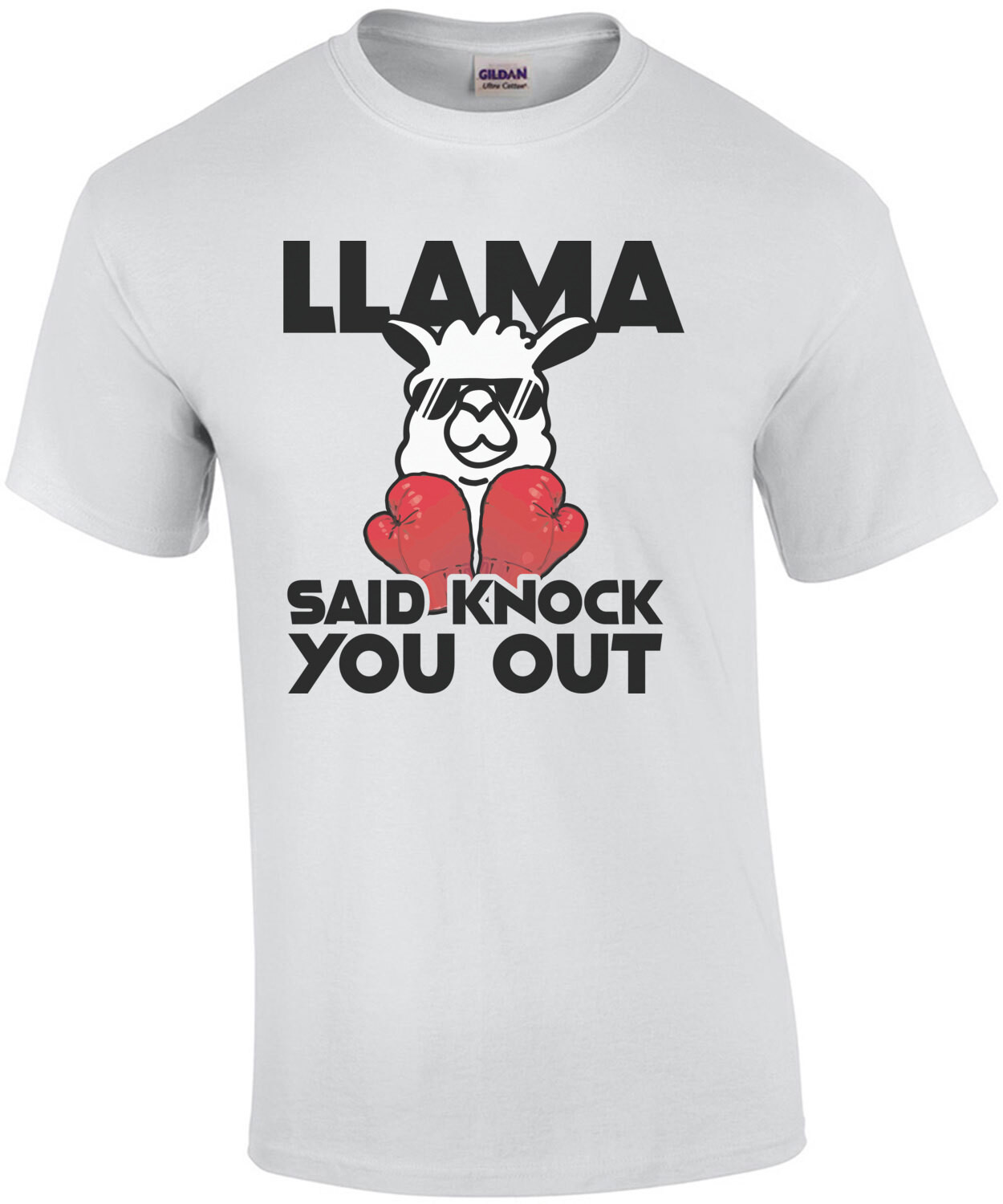 LLama said knock you out - LL Cool J 80's Parody T-Shirt