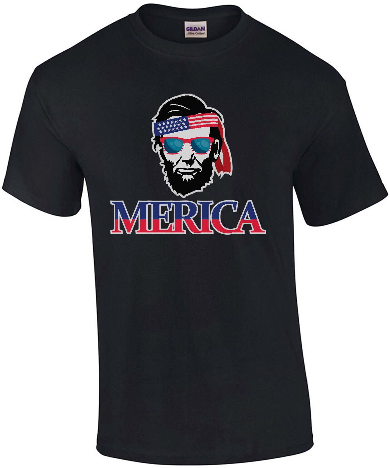Merica - Abraham Lincoln - patriotic t-shirt