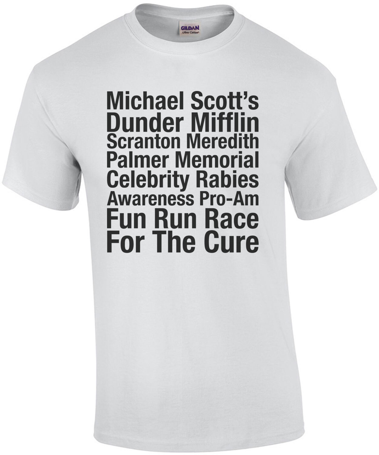 Michael Scott's Dunder Mifflin Celebrity Rabies Awareness Fun Run For The Cure The Office Shirt