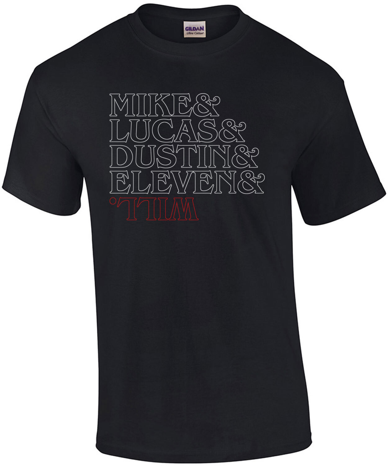 Mike & Lucas & Dustin & Eleven & Will Upside Down - Stranger Things Shirt