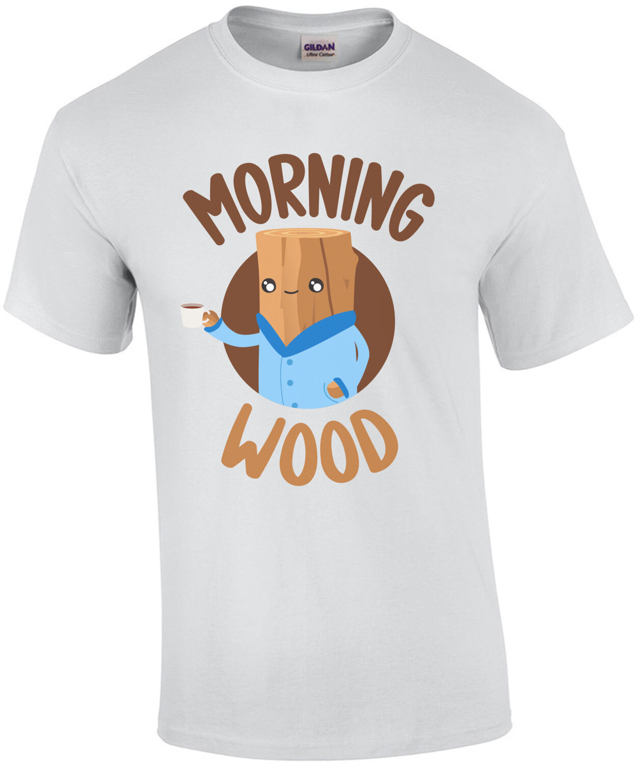 Morning Wood - Male Erection - Funny Pun T-Shirt