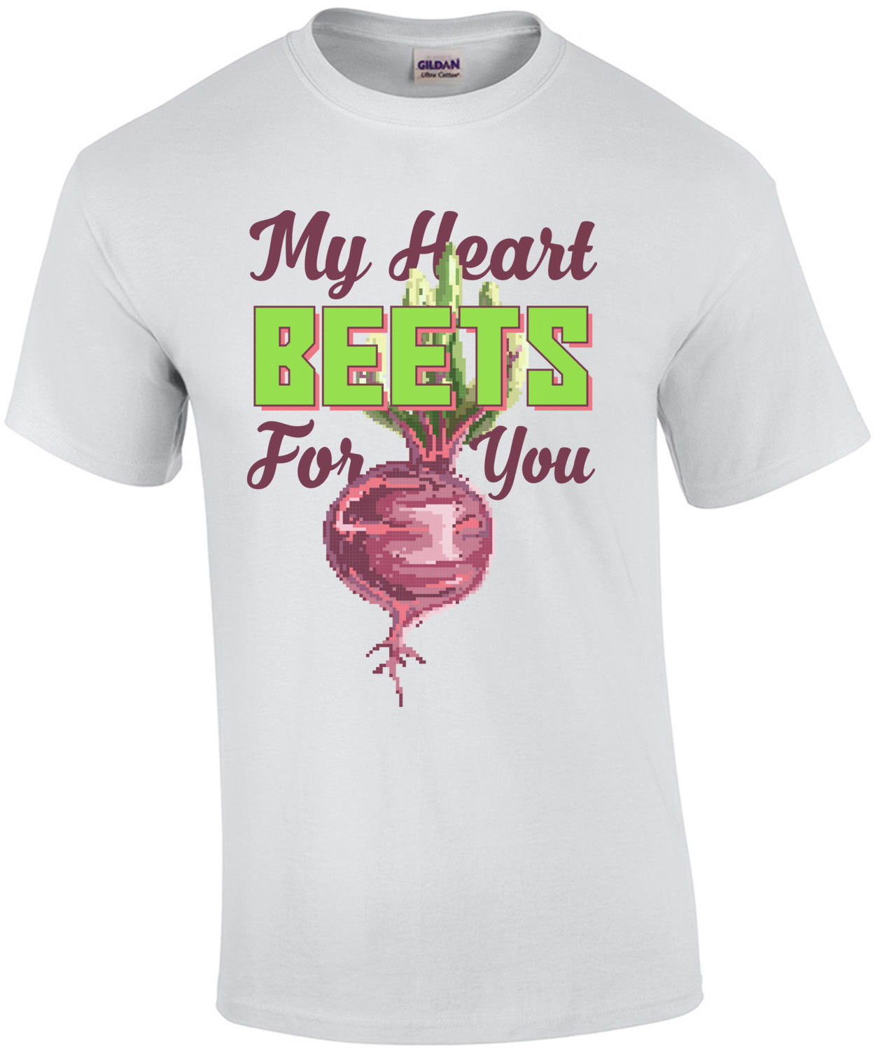 My Heart Beets For You Retro Pun T-Shirt