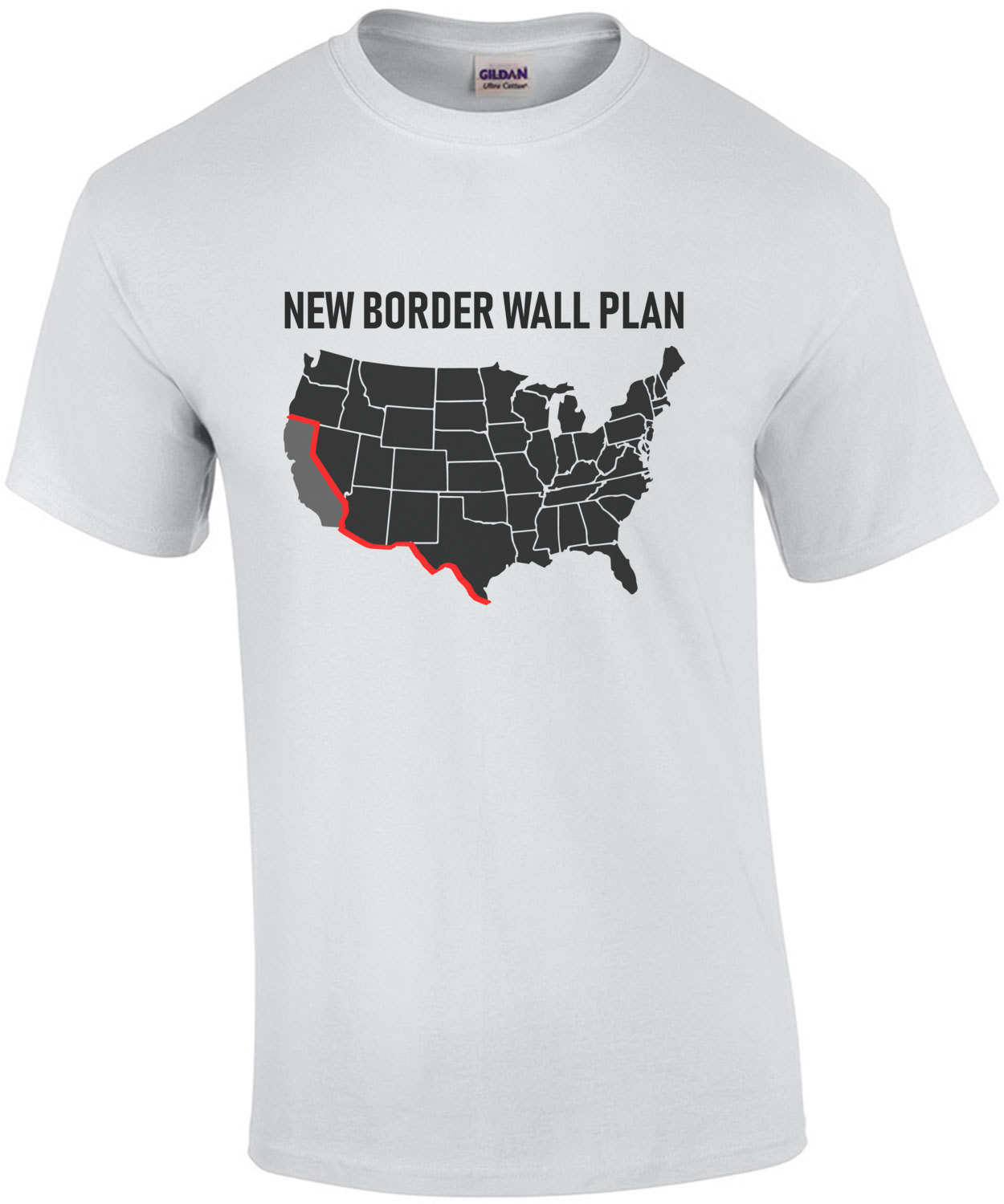 New Border Wall Plan - Republican T-Shirt - Pro Trump T-Shirt