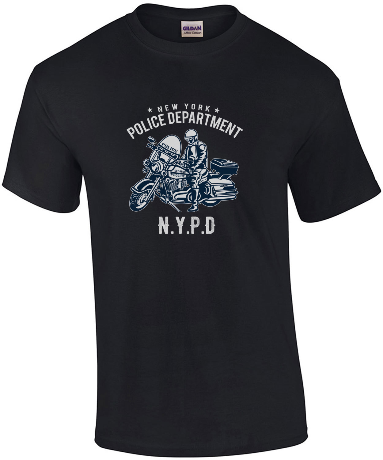 New York Police Department Nypd Motorcycle T-Shirt