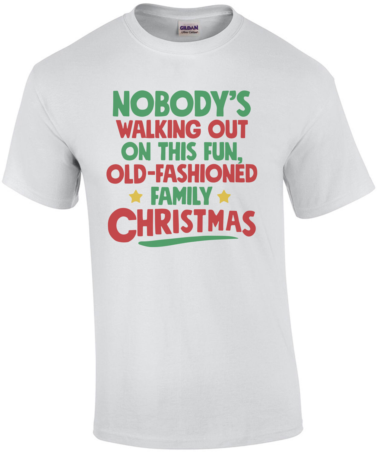 Nobody's walking out on this fun old-fashioned family Christmas - Christmas Vacation T-Shirt