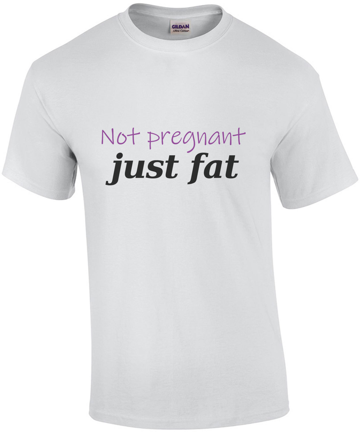Not pregnant - just fat t-shirt
