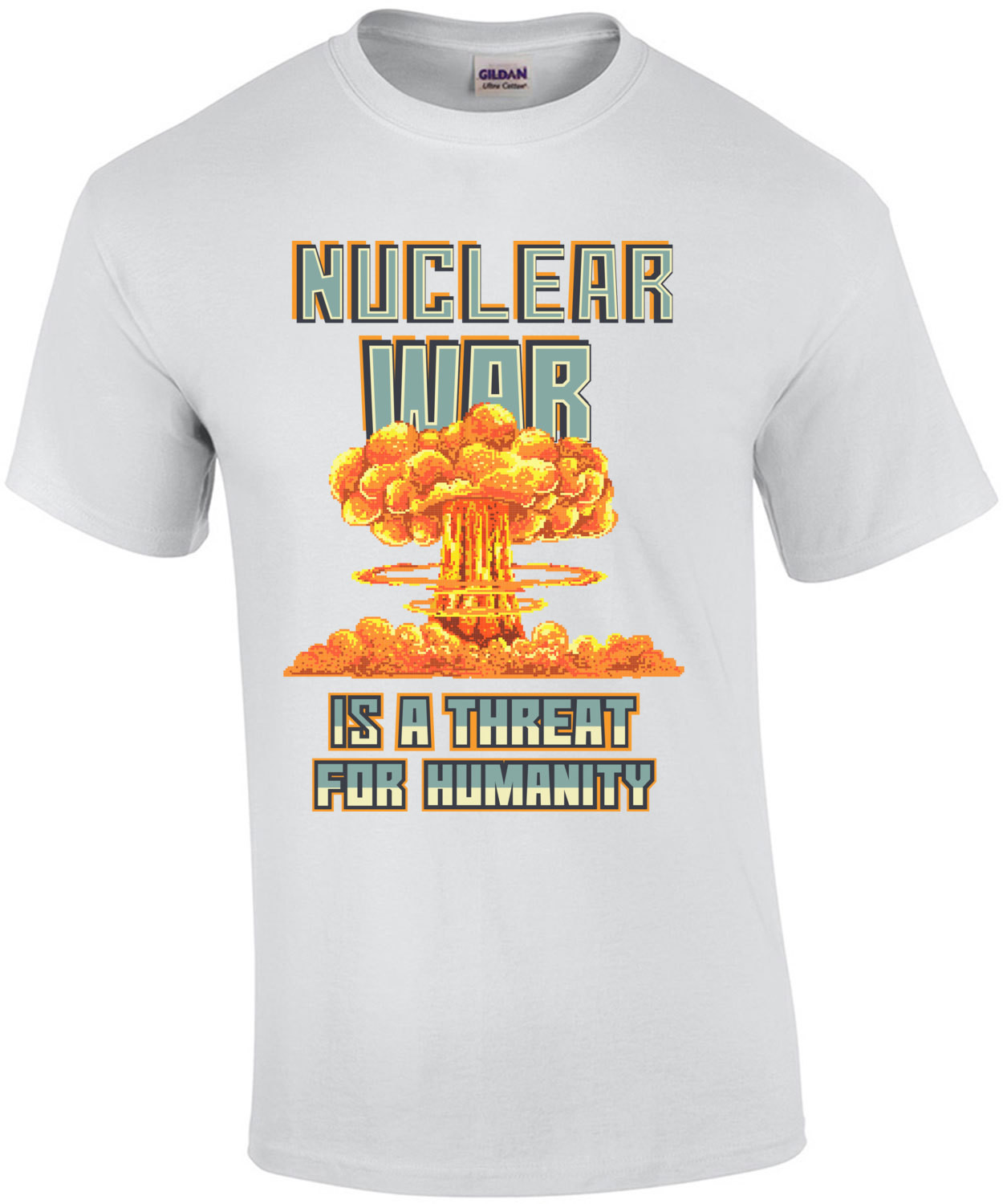 Nuclear War Is A Threat For Humanity Retro T-Shirt