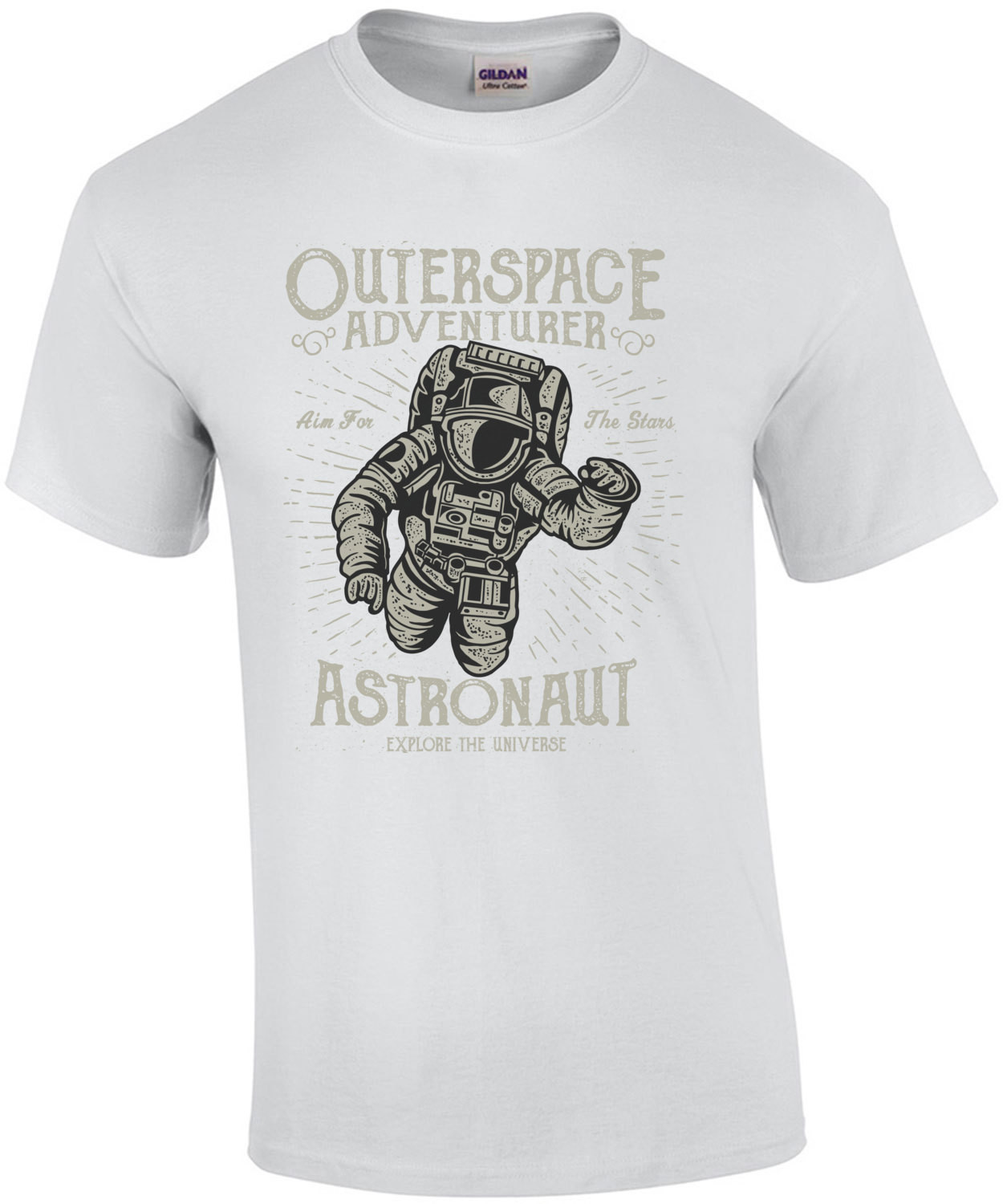 Outer Space Adventurer Astronaut Retro Recruitment Poster T-Shirt