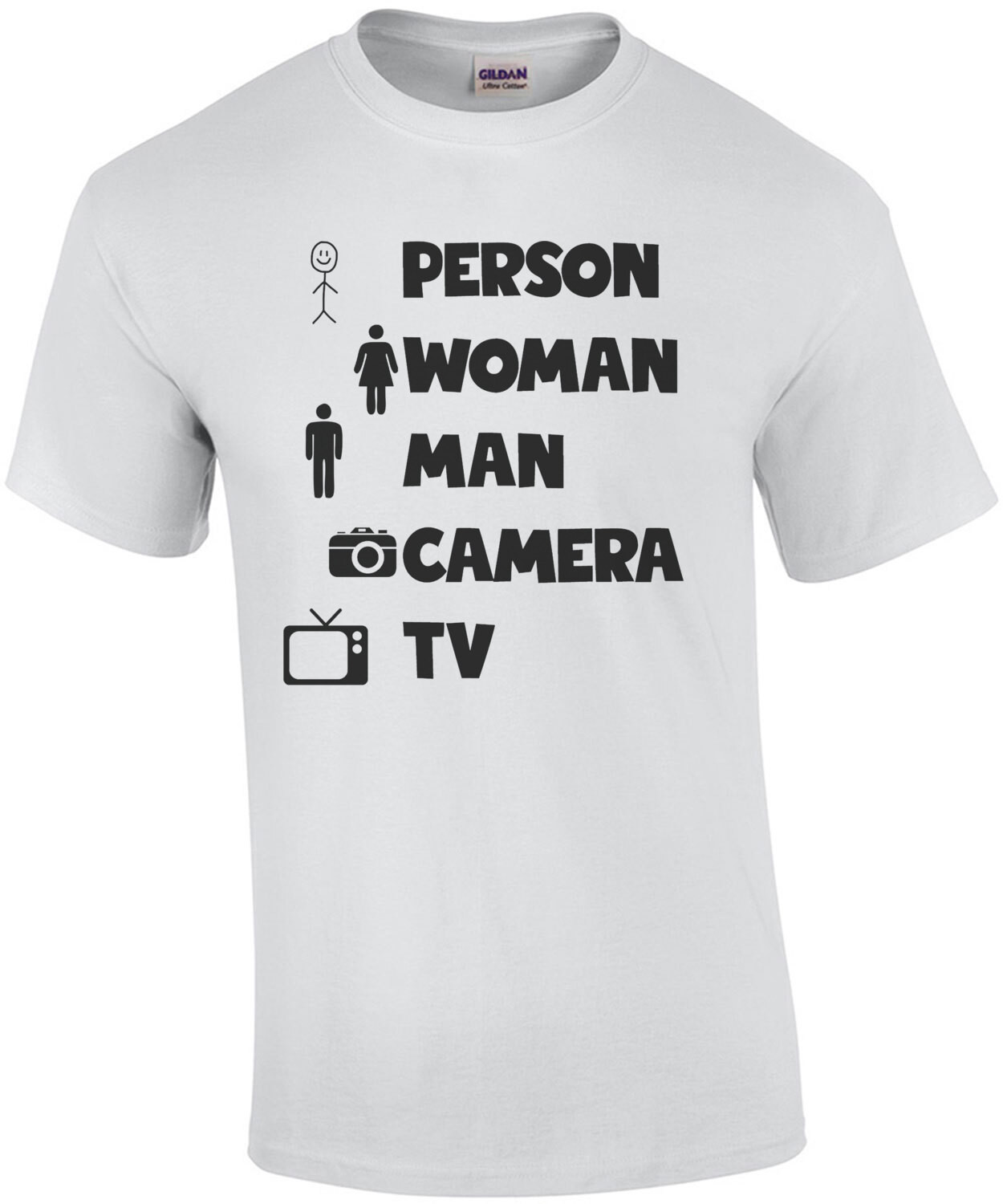 Person, Woman, Man, Camera, TV Funny Donald Trump Tee