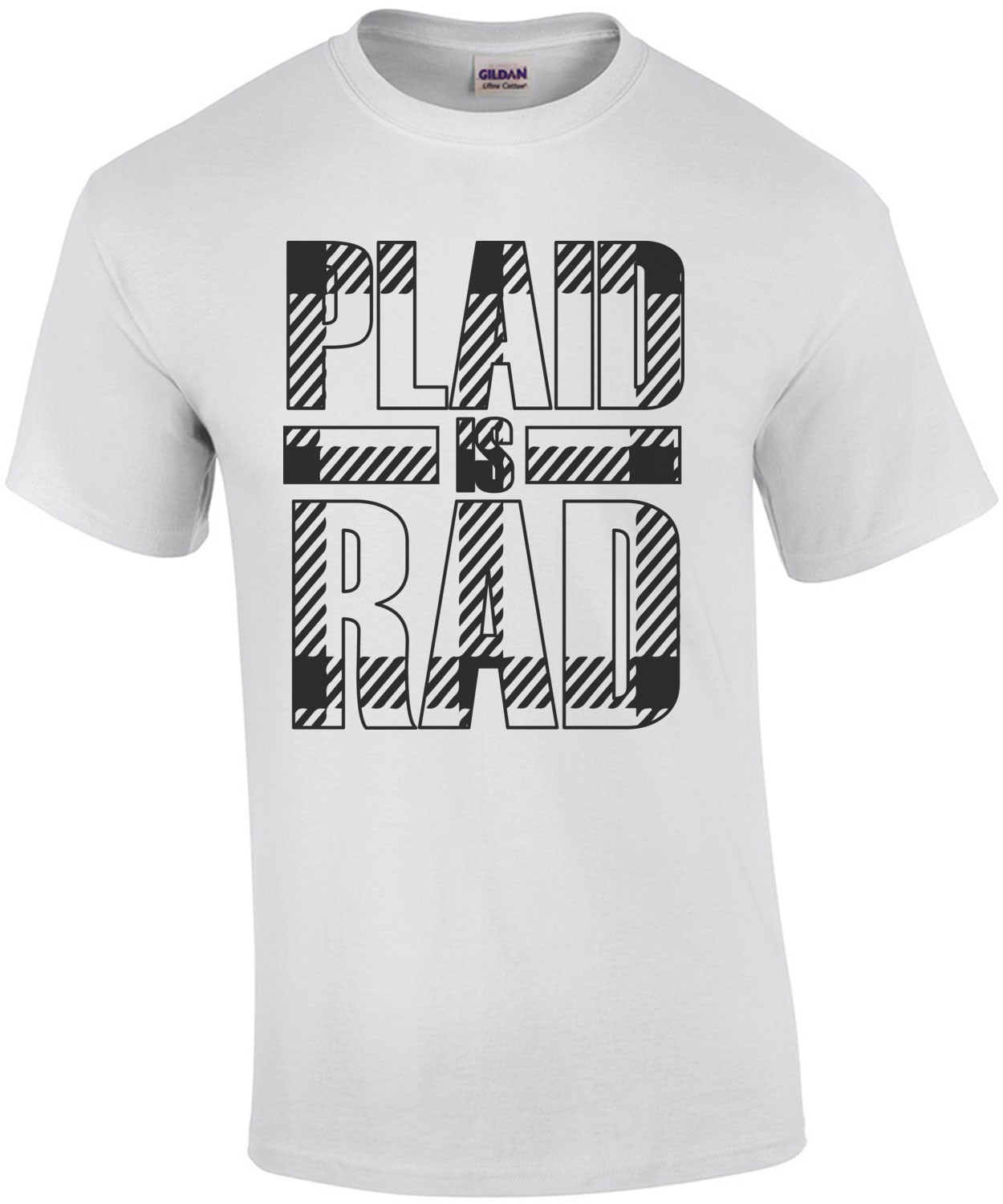 plaid is rad t-shirt