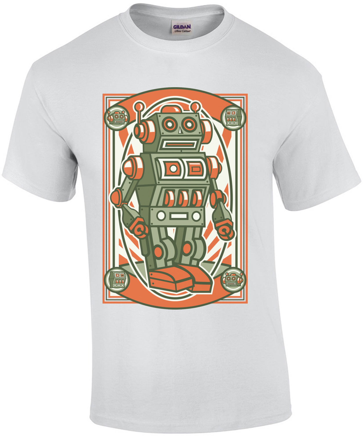Old Tech Robot T-Shirt - Retro and US