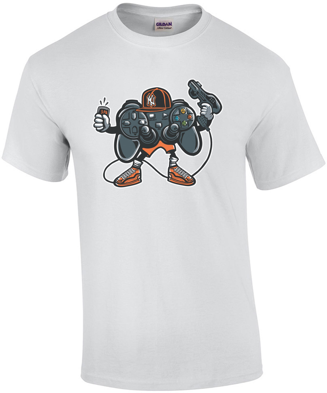 Retro Playstation Gaming Gangsta T-Shirt