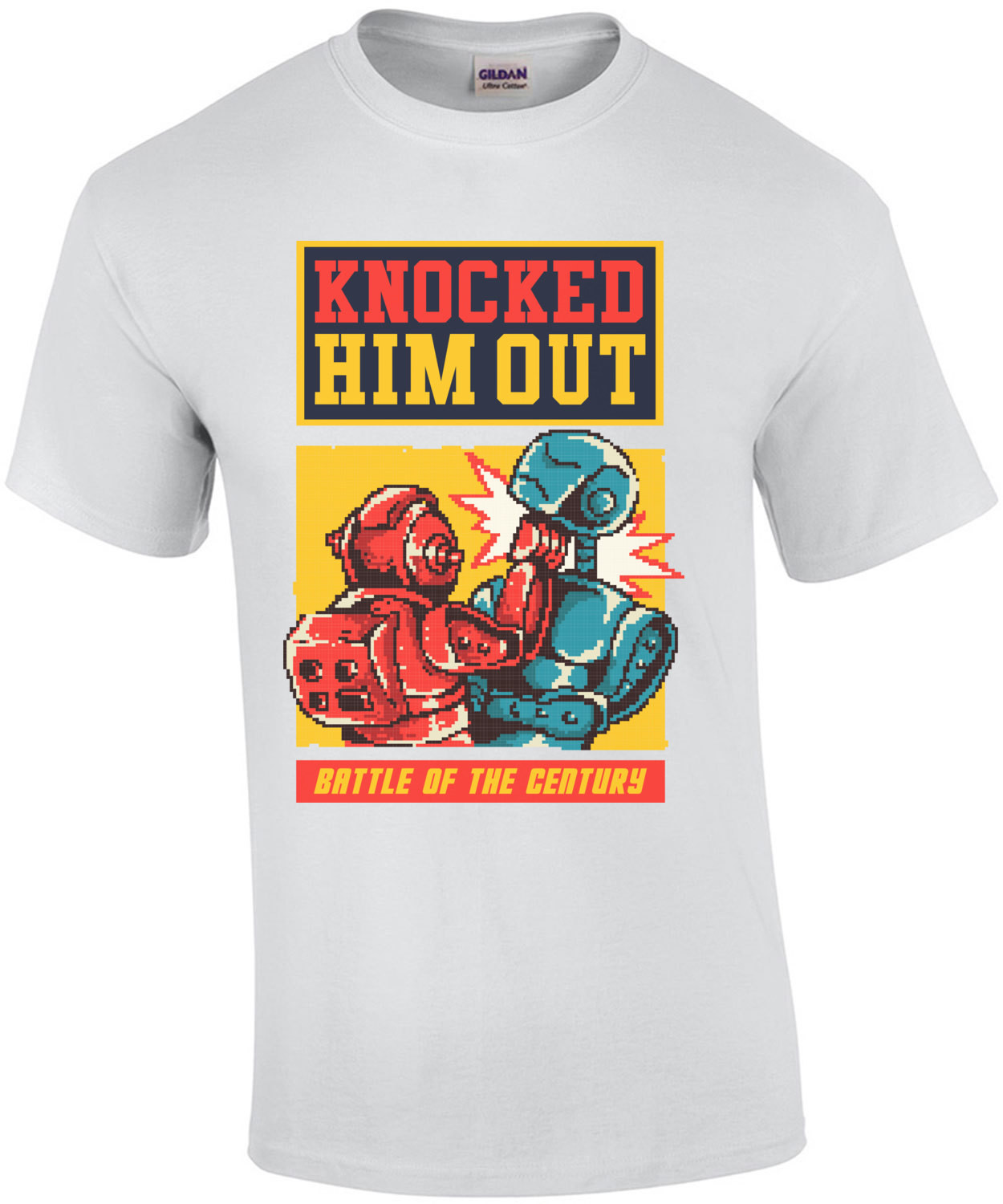 Rock Em Sock Em Knocked Him Out Retro T-Shirt