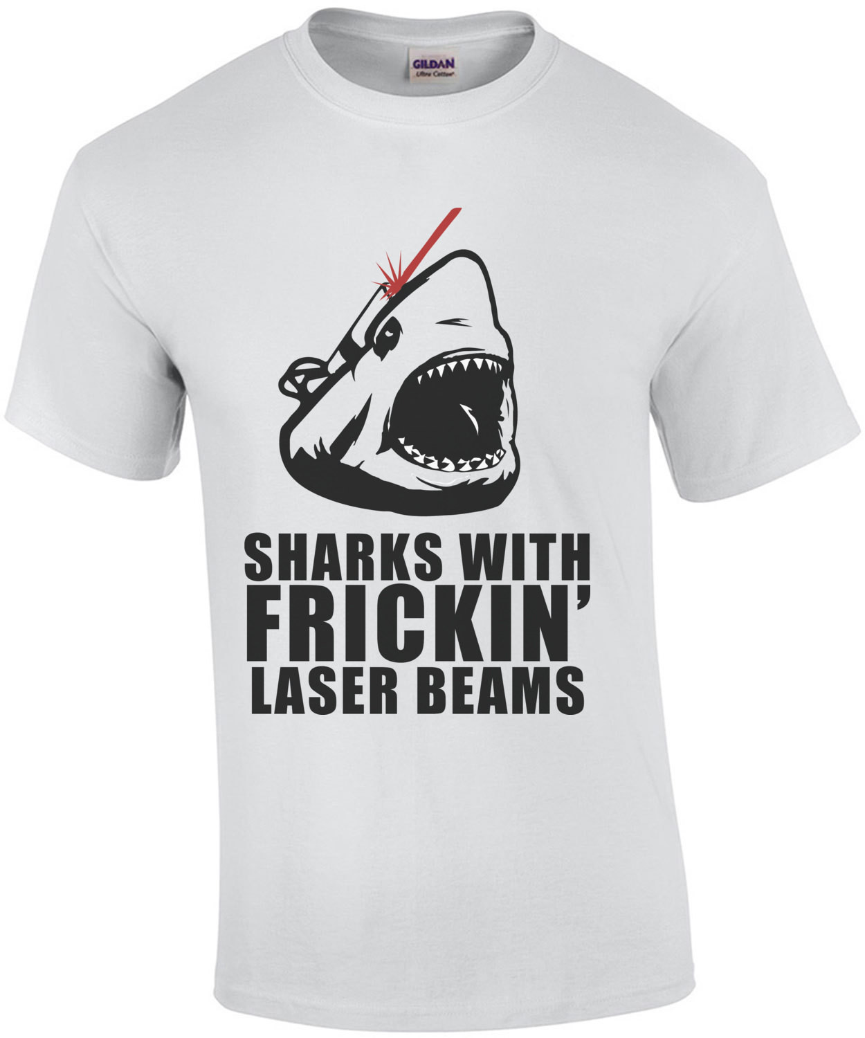 Sharks with frickin laser beams - austin powers t-shirt