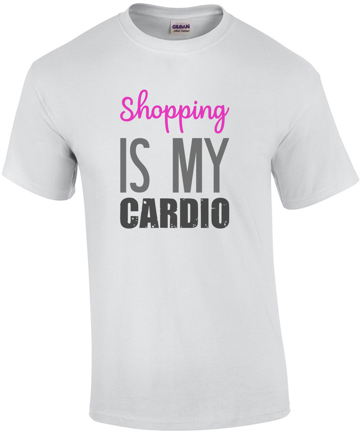 Shopping is my cardio - funny ladies t-shirt