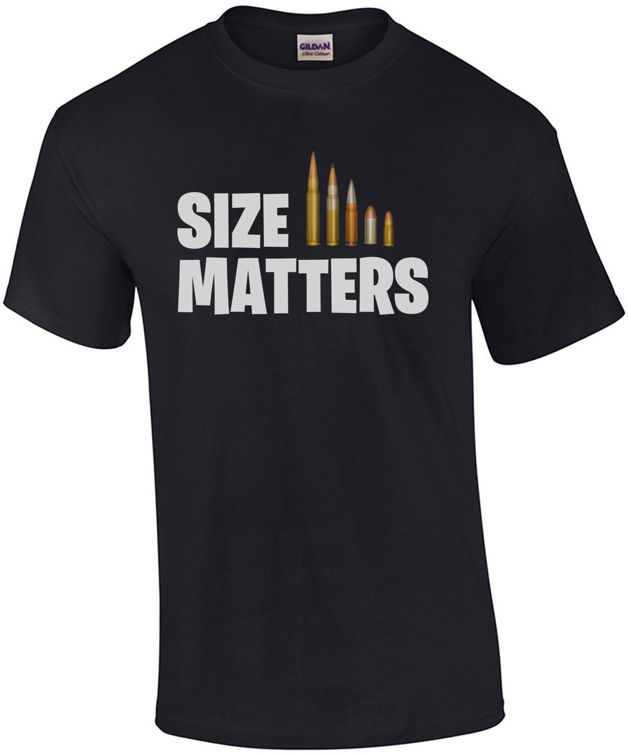 Size Matters - Gun T-Shirt