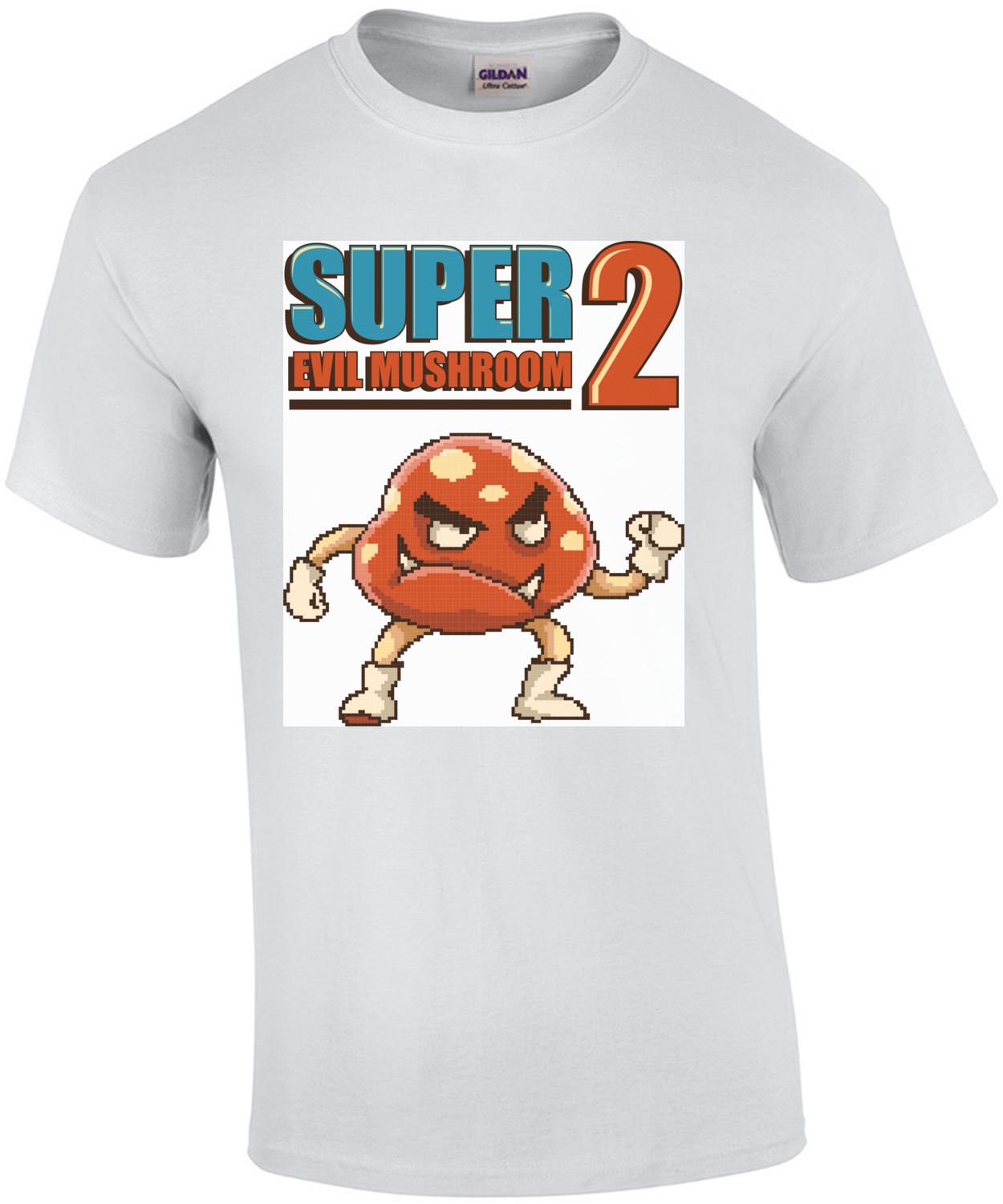 Super Evil Mushroom 2 Retro T-Shirt