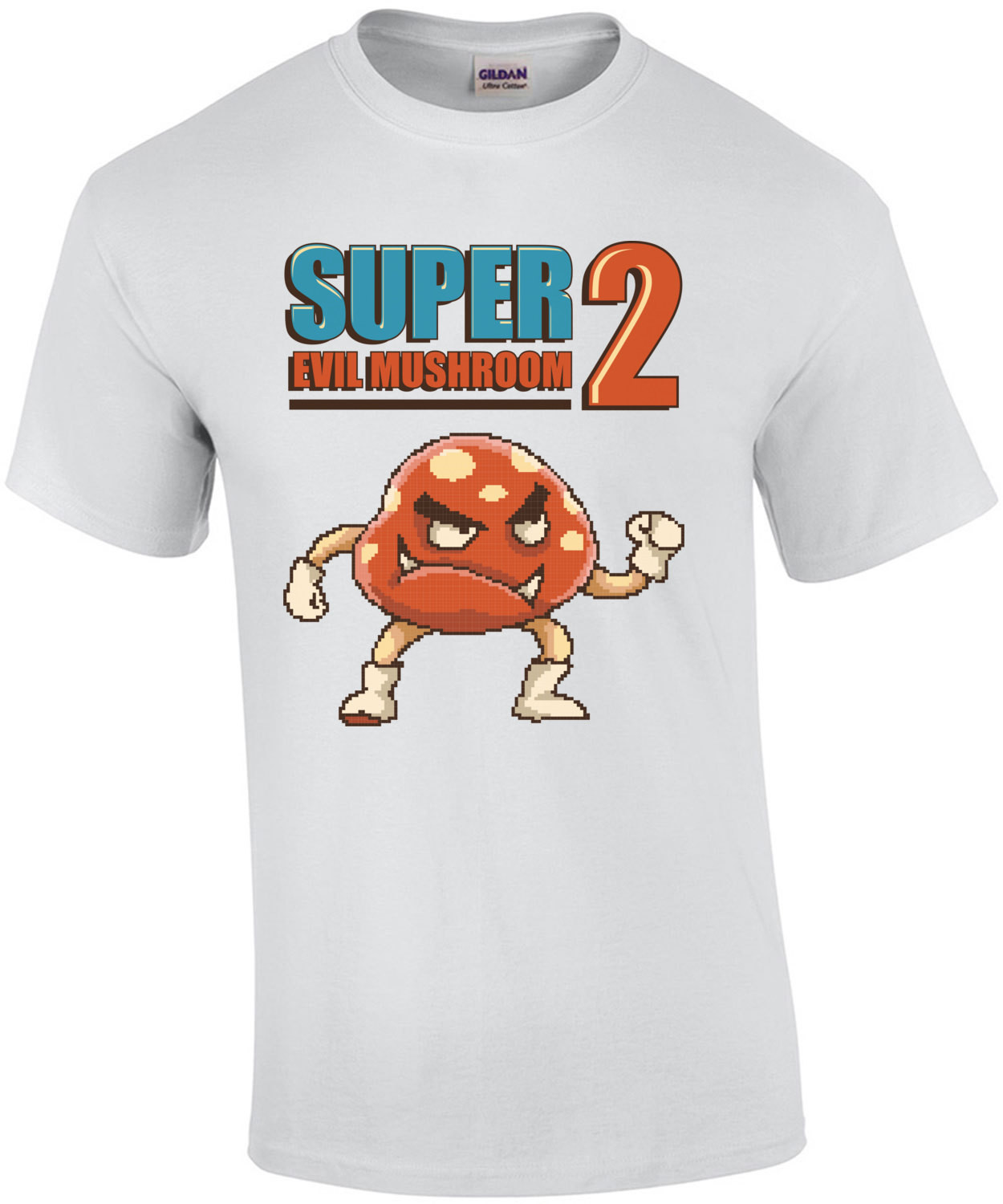 Super Evil Mushroom 2 Retro Gaming T-Shirt