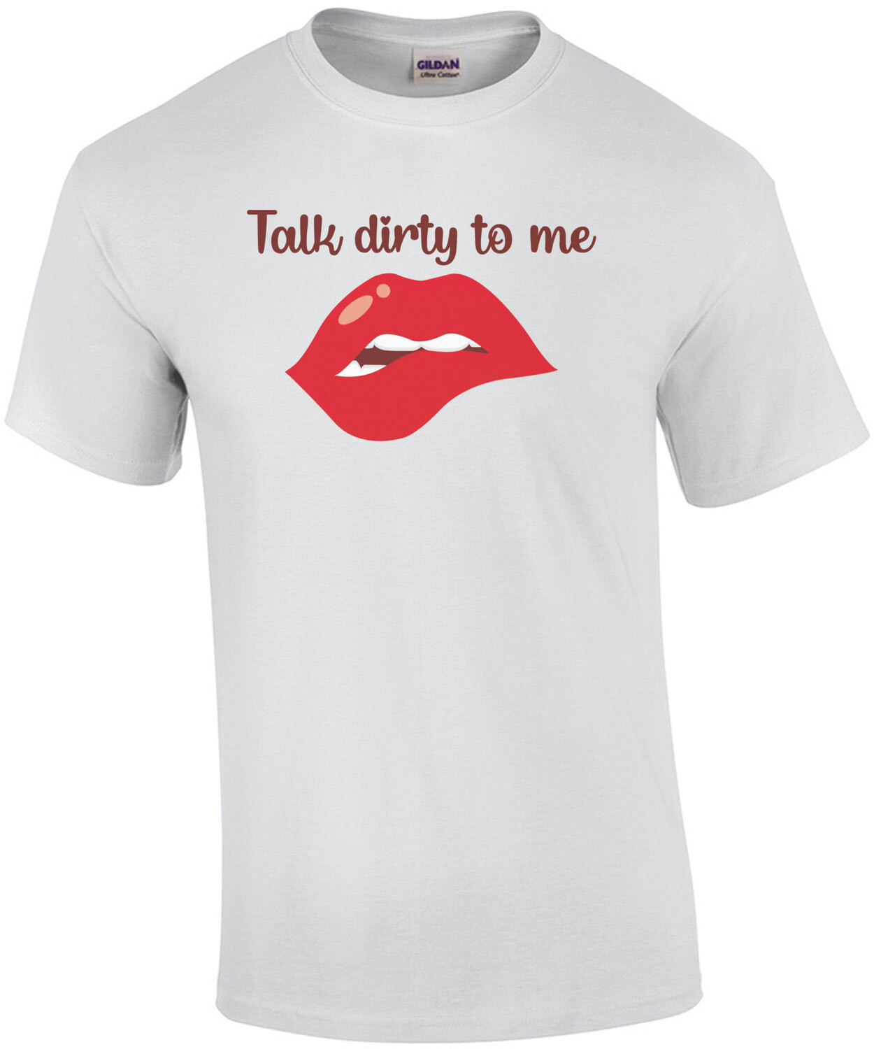 Talk dirty to me - cute funny ladies t-shirt