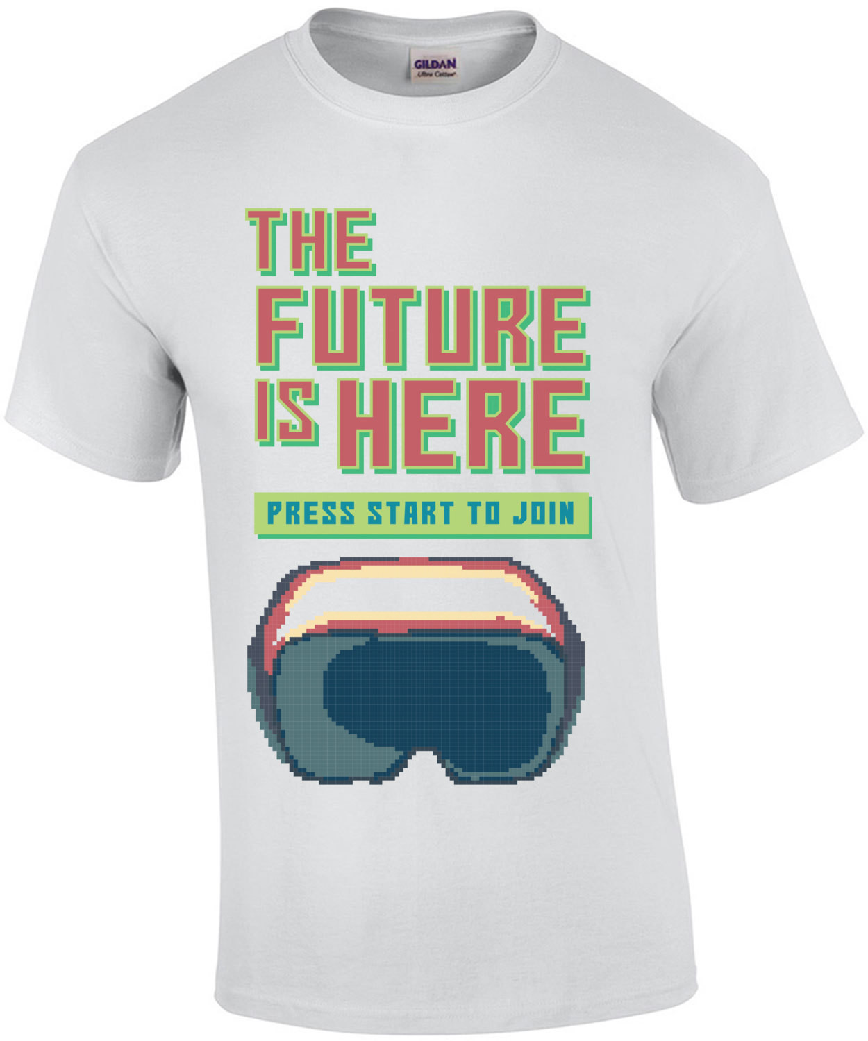 The Future Is Here Press Start To Join Retro Gaming T-Shirt