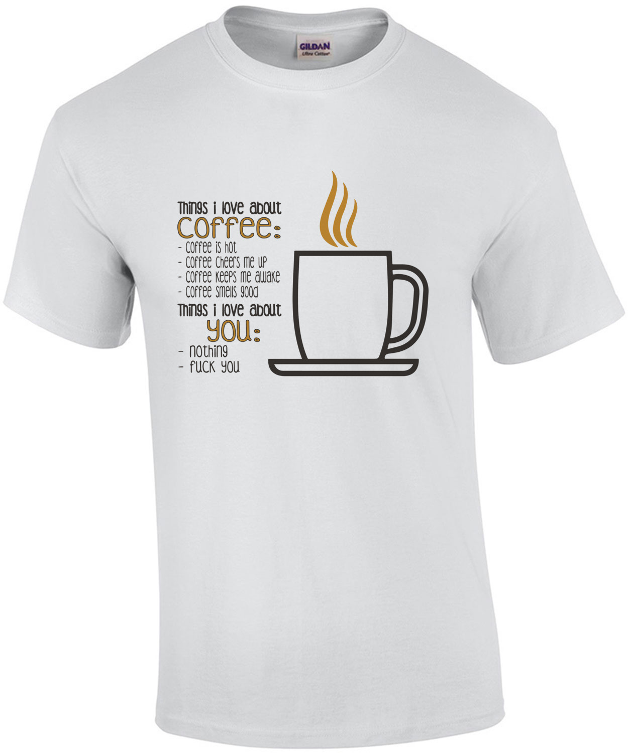 Things i love about coffee t-shirt