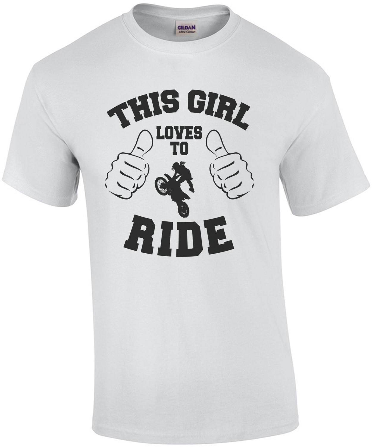 This Girl Loves To Ride Motorcycles T-Shirt