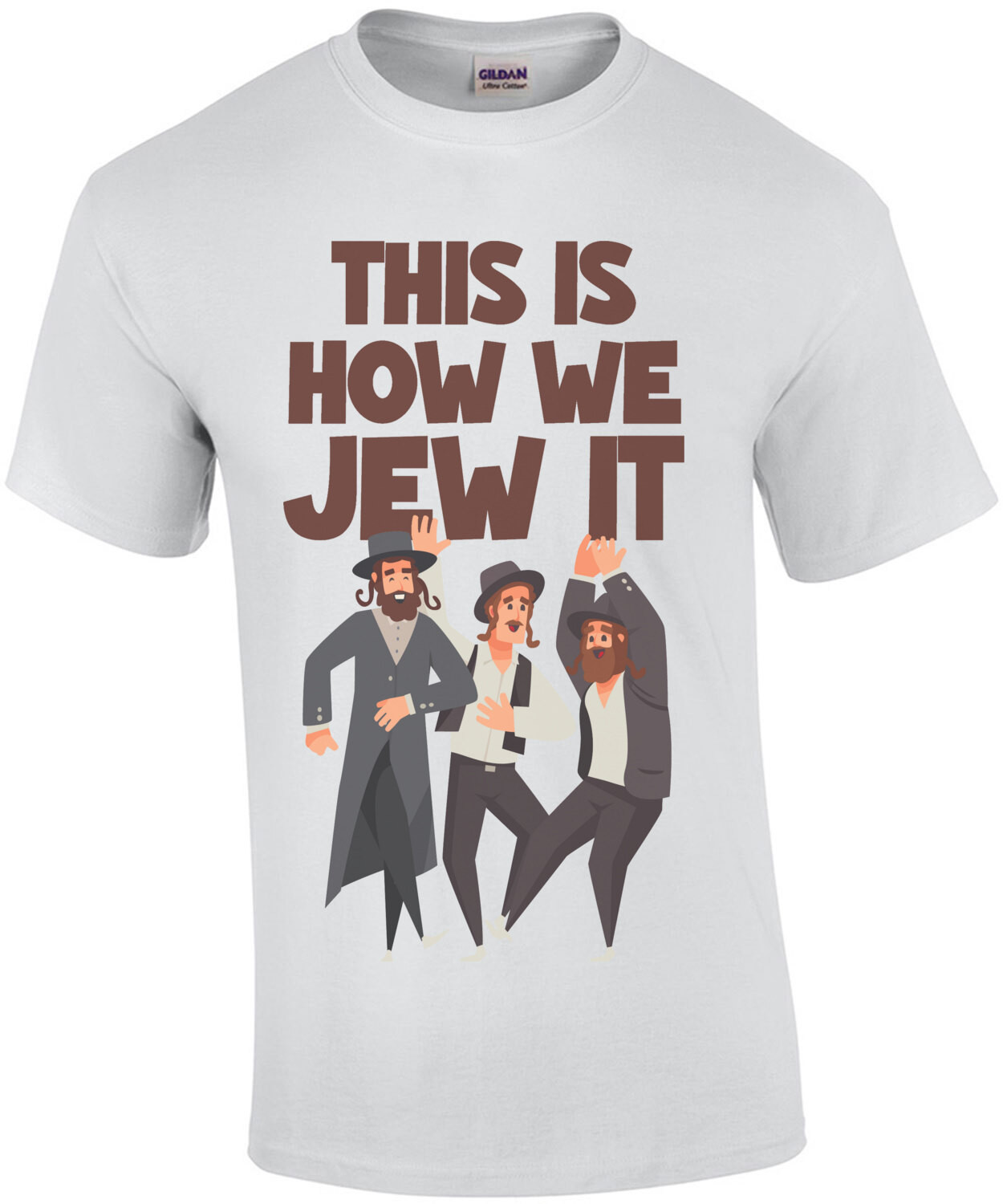 This Is How We Jew It - This Is How We Do It - Motel Jordan Parody - Funny 90's Hip Hop Jewish T-Shirt