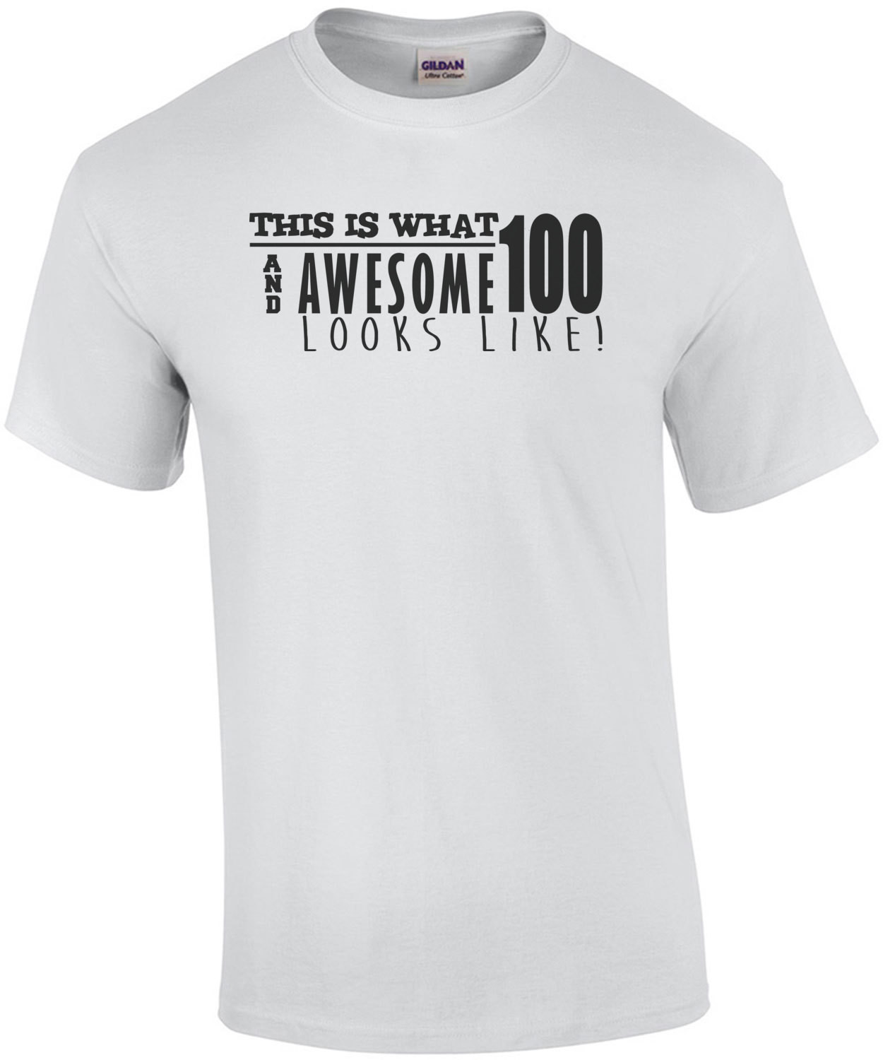 This is what 100 and awesome looks like 100th birthday t-shirt - happy birthday 100