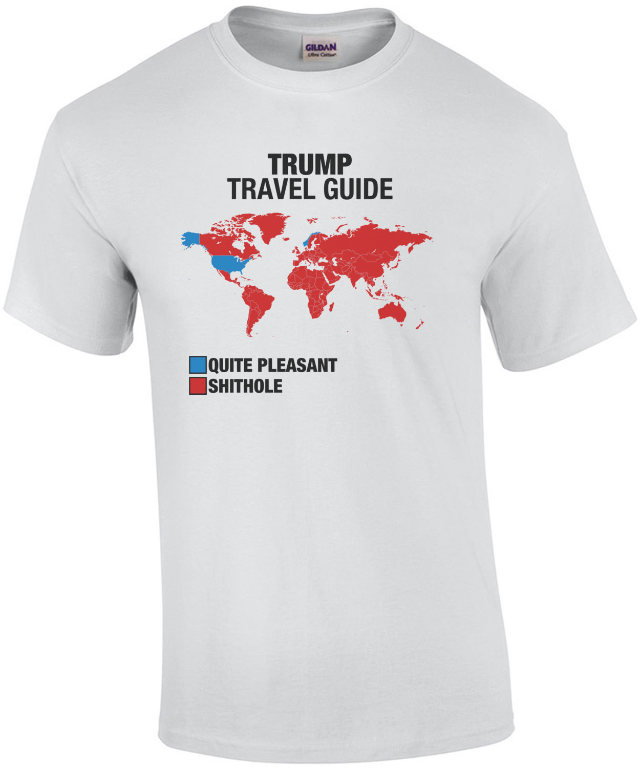 Trump Travel Guide Shithole T-Shirt