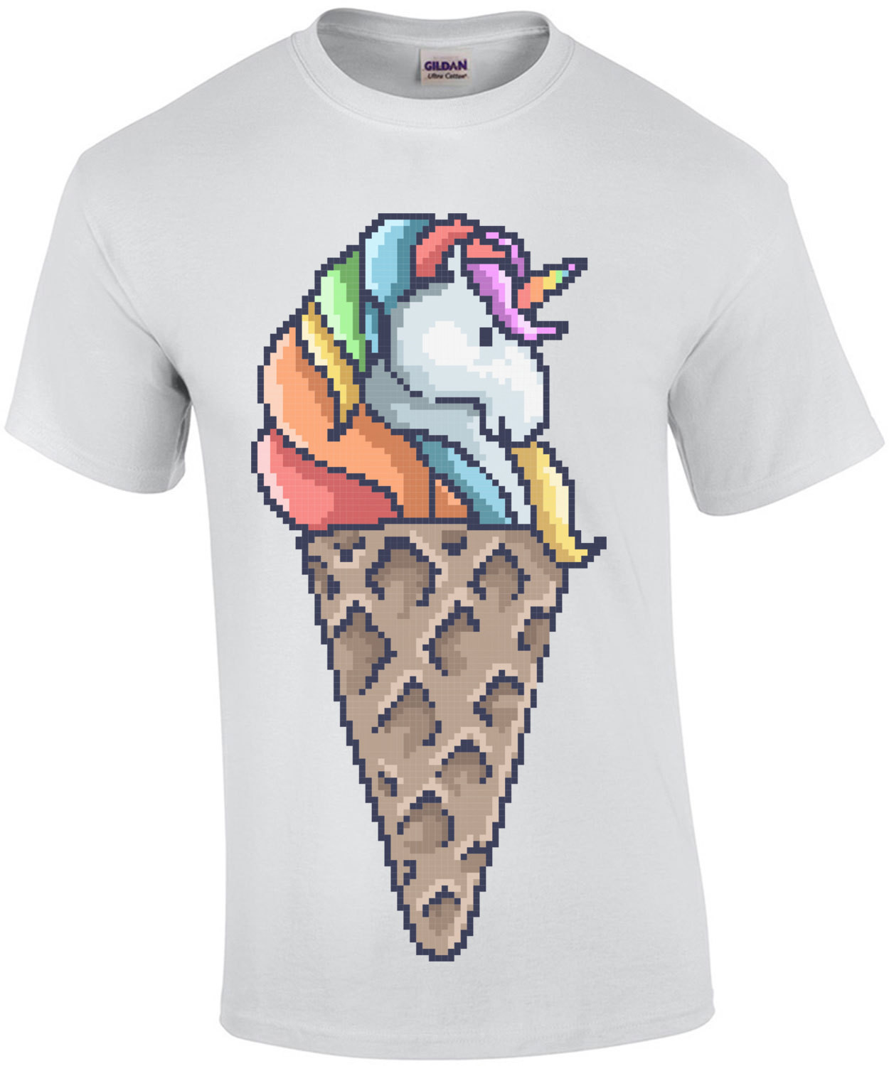 Unicorn Cone Retro T-Shirt