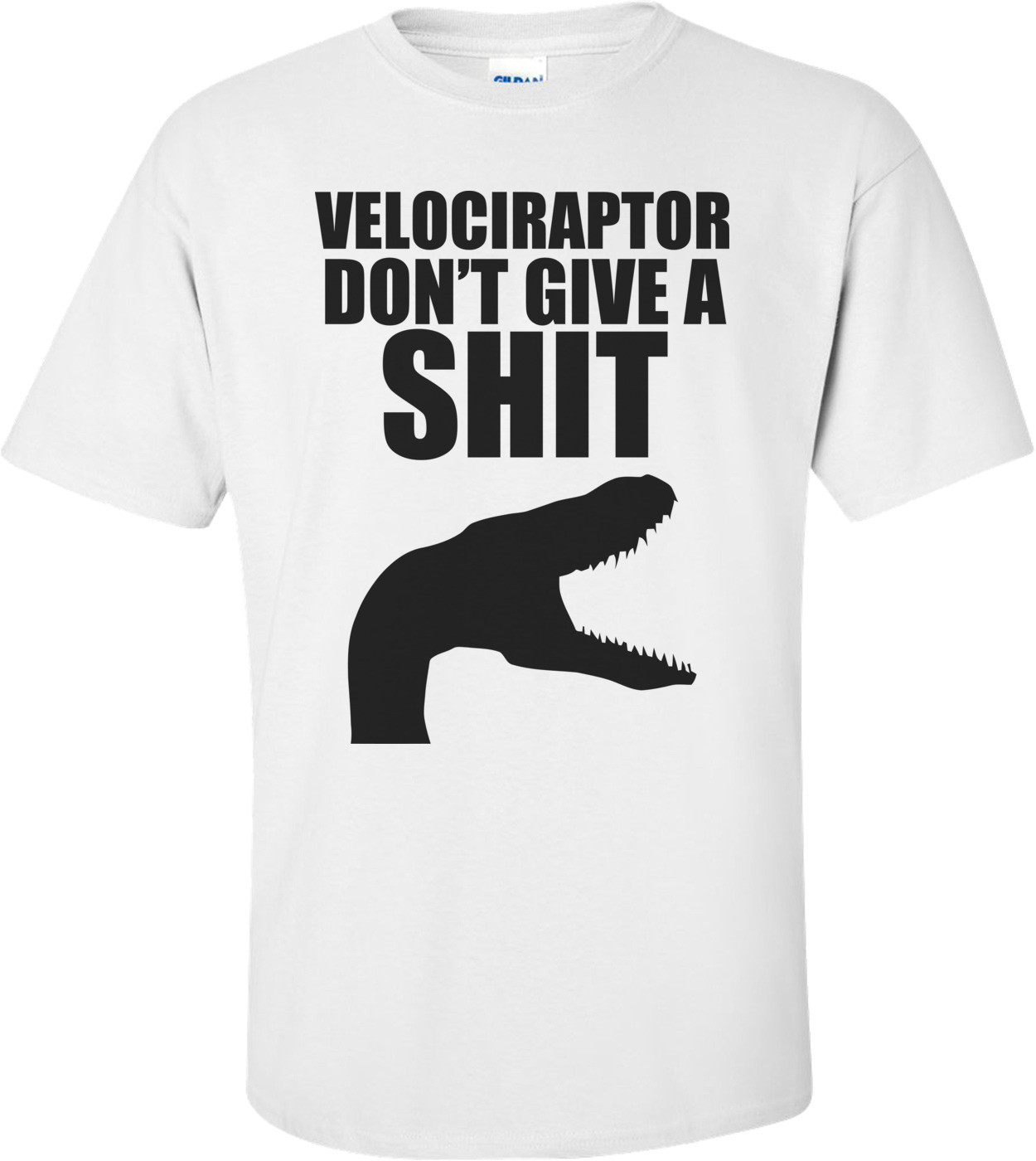 Velociraptor Don't Give A Shit Cool T-shirt