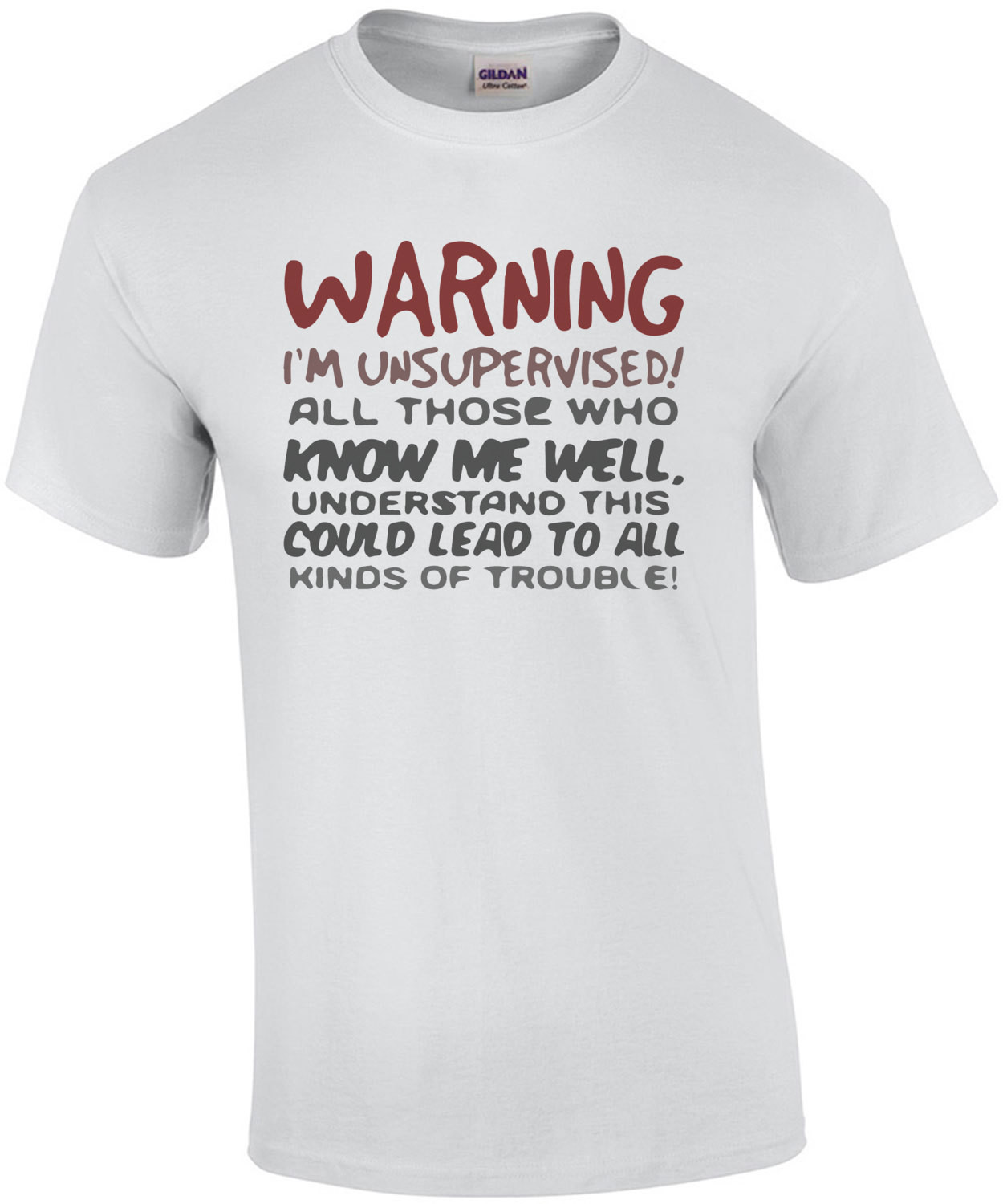 Warning I'm unsupervised - Funny T-Shirt