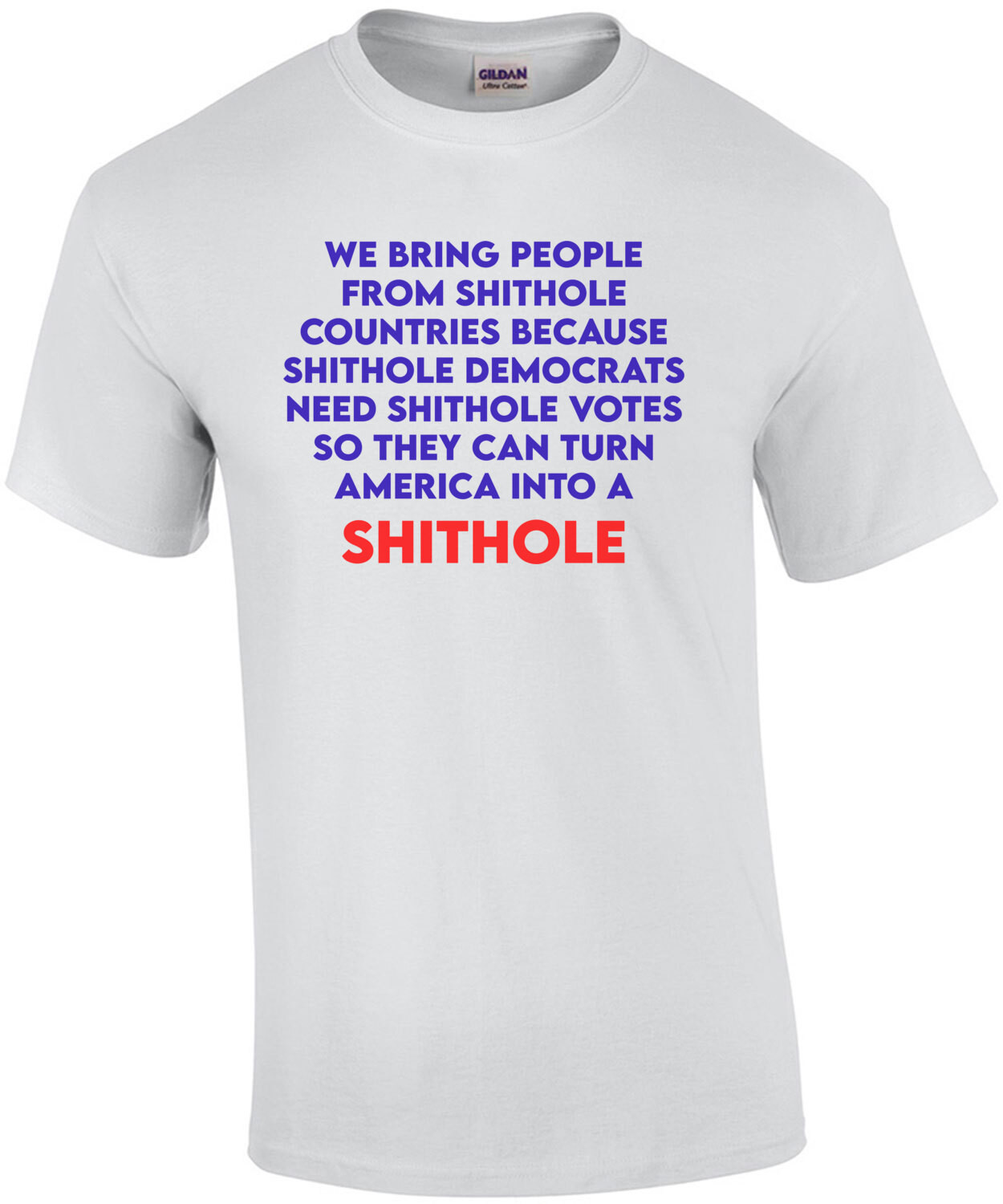 We bring people from shithole countries... Funny Republican shirt