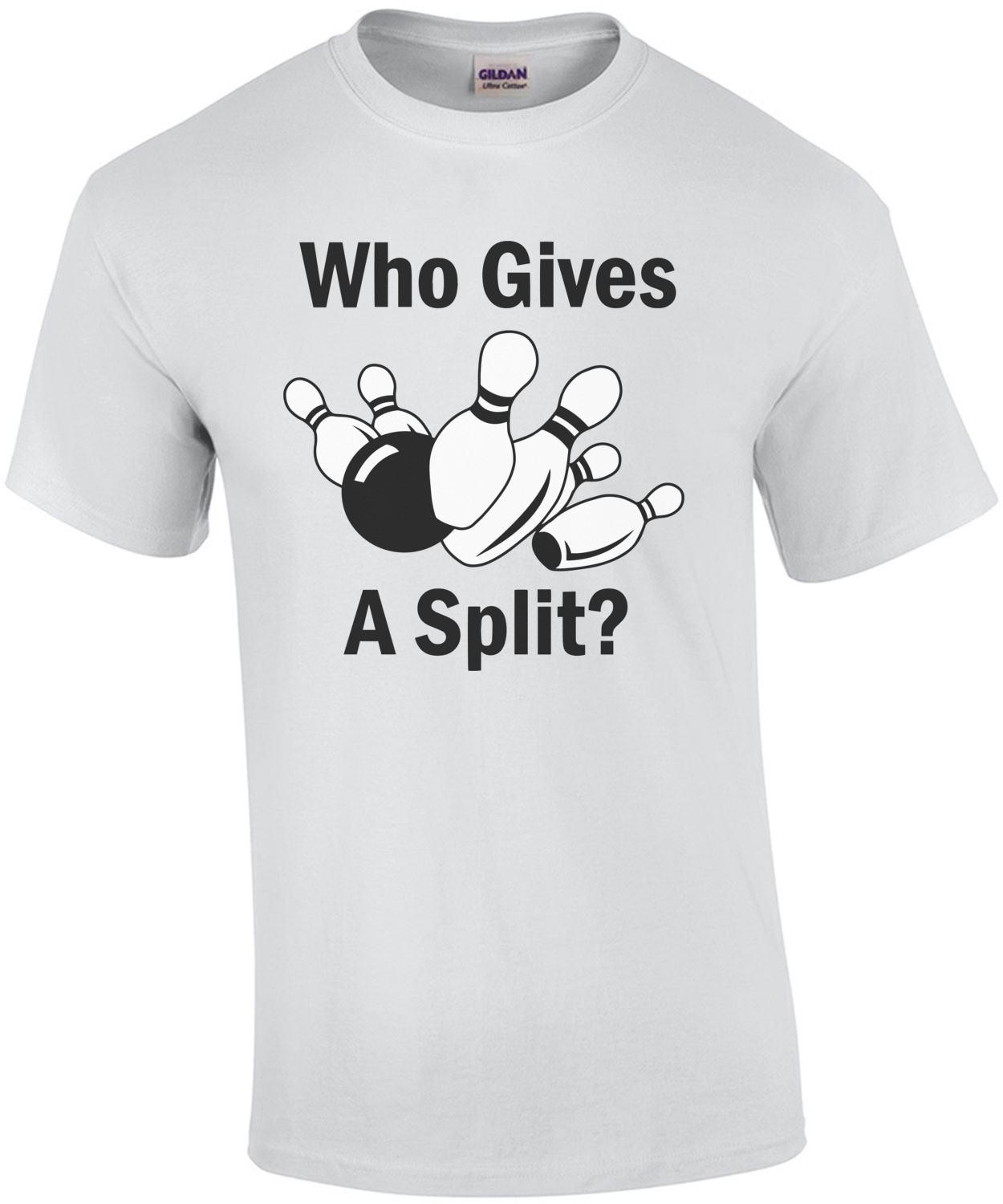 Who gives a split. Funny Bowling T-Shirt