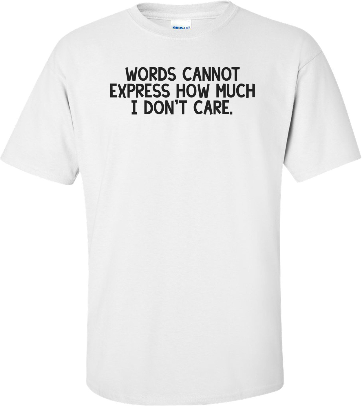 Words cannot express how much I don't care. Shirt