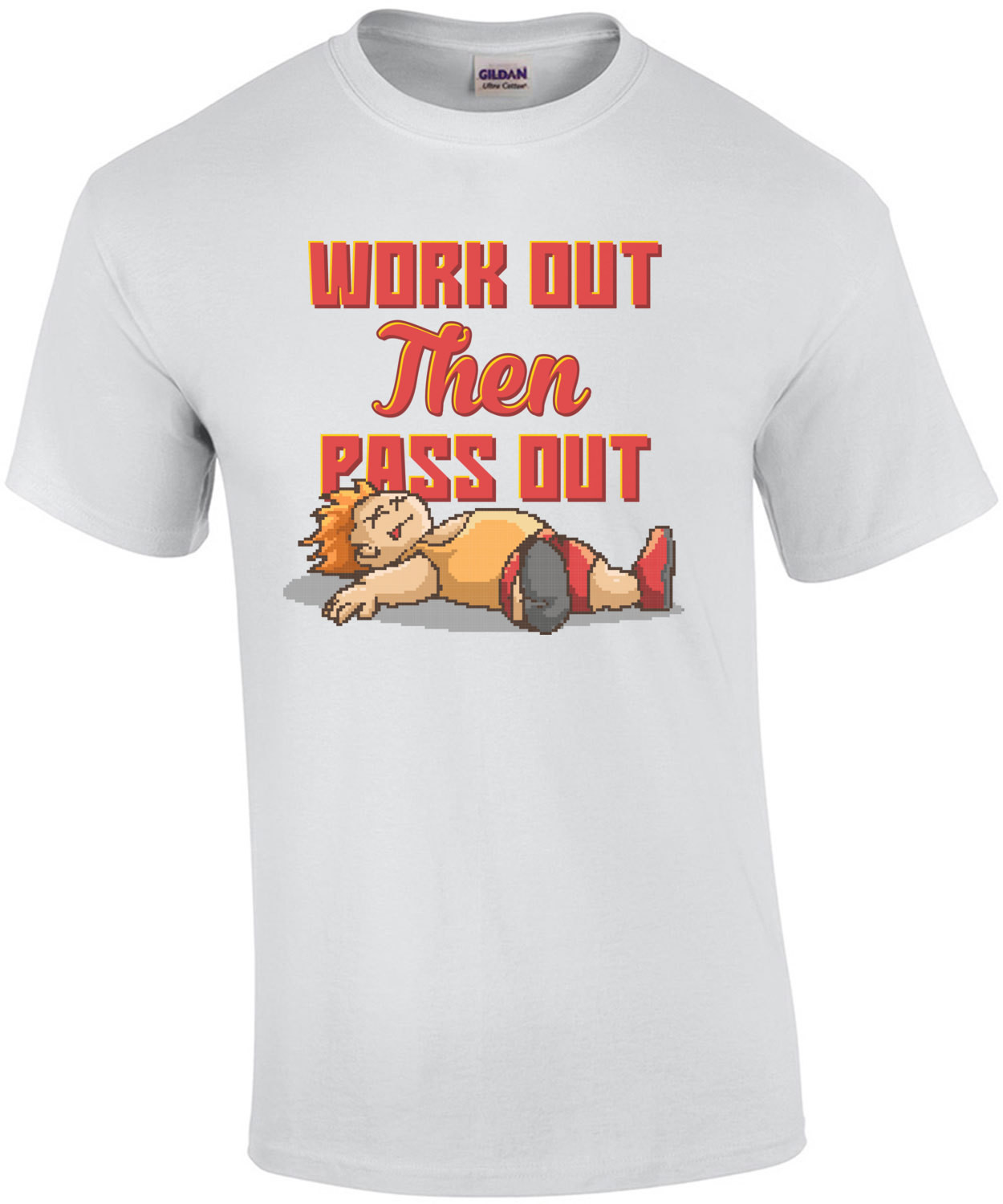 Work Out Then Pass Out Retro T-Shirt