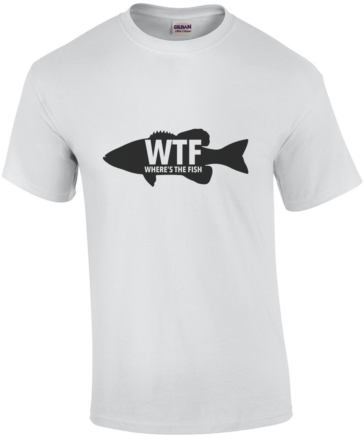WTF - Where's the fish - funny fishing t-shirt