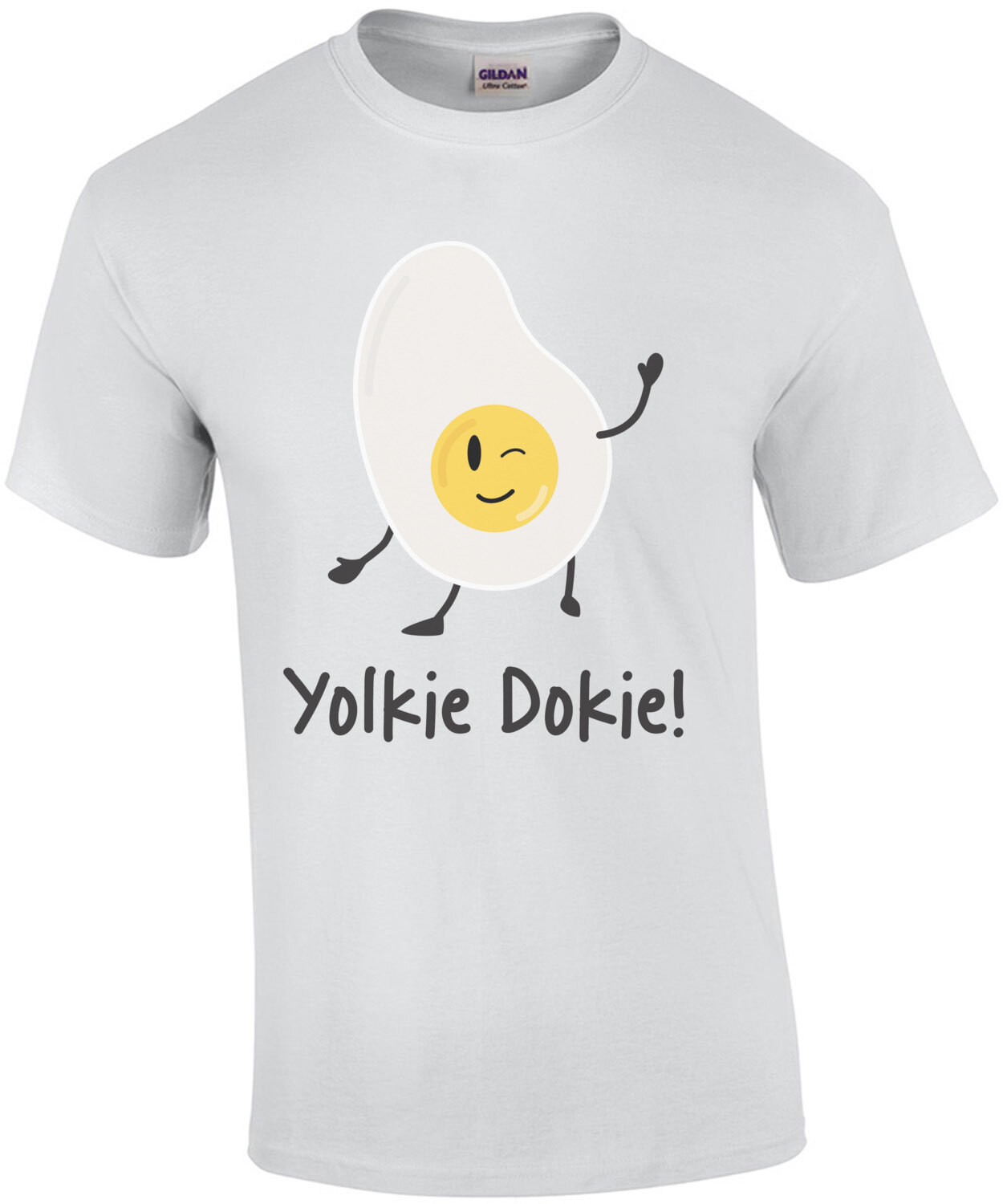 Yolkie Dokie! Funny egg pun t-shirt