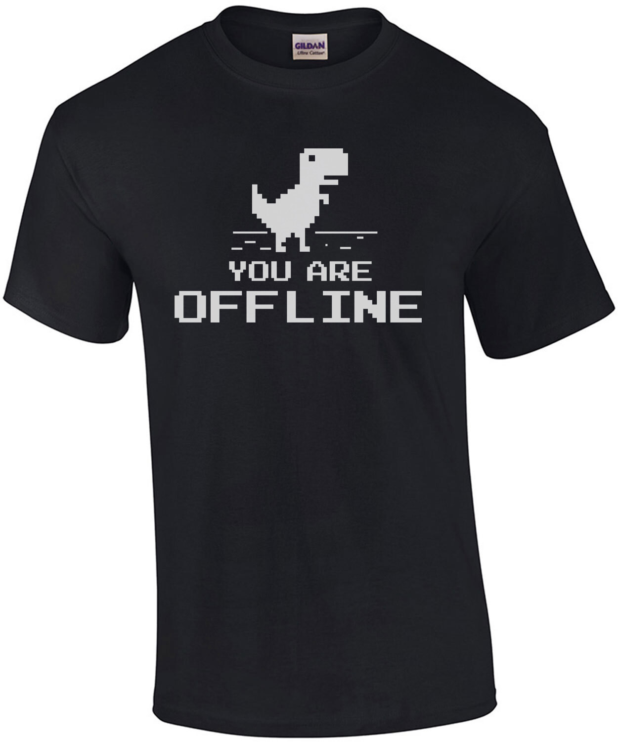 You are offline - dinosaur t-shirt