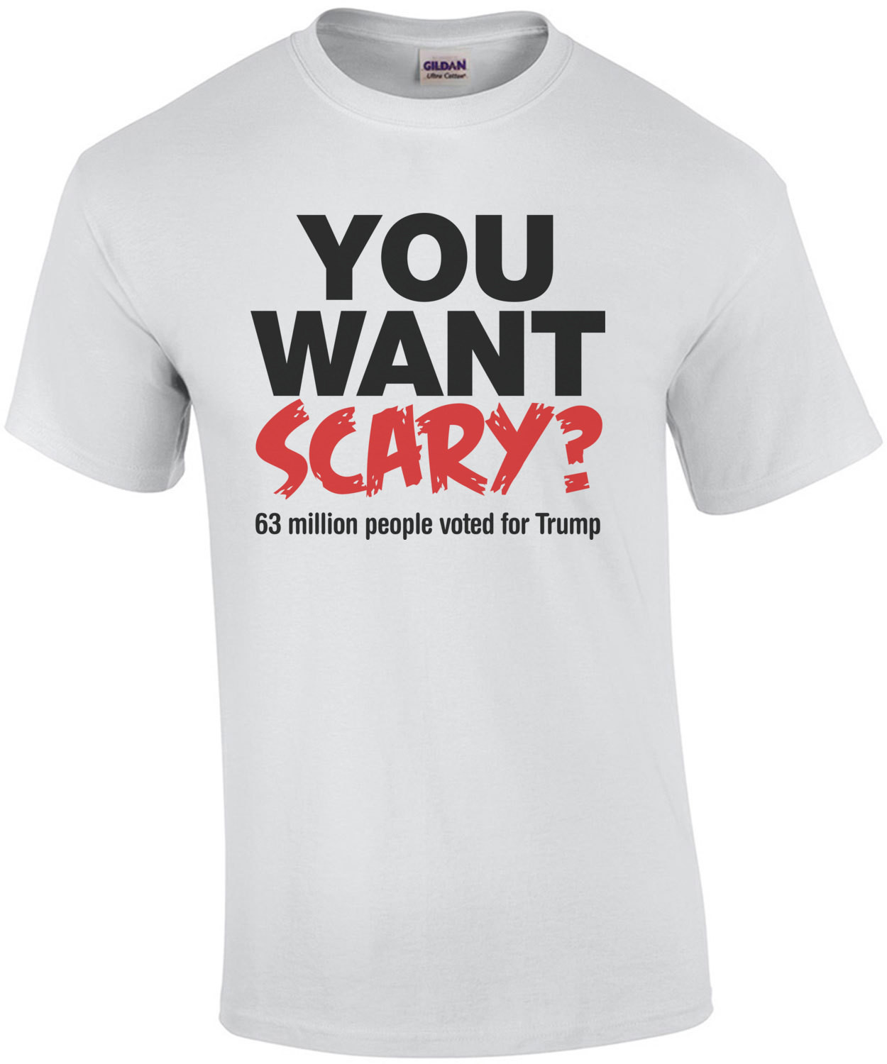 You Want Scary? 63 Million People Voted For Trump Halloween T-Shirt