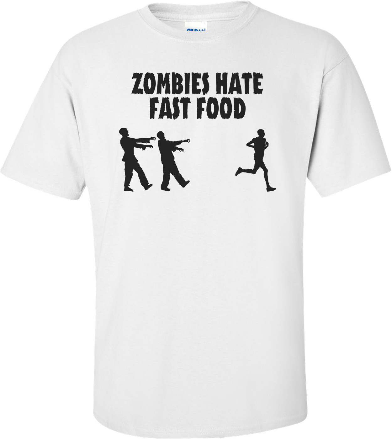 Zombies Hate Fast Food Funny T-shirt