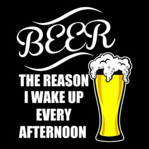 Beer It's The Reason I Wake Up Every Afternoon T-Shirt