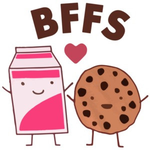 Best Friends - Cookies and Milk Funny T-Shirt