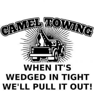 Camel Towing - When it's wedged in tight we'll pull you out! T-Shirt