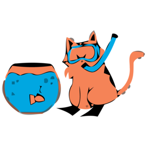 Cat Snorkel Funny Shirt