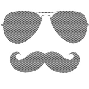 Cool Mustache Sunglasses. Funny Cool T-Shirt